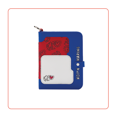 NCI NEW TRAVEL 多功能護照夾 - Keith Haring : Chasing Heart (藍)
