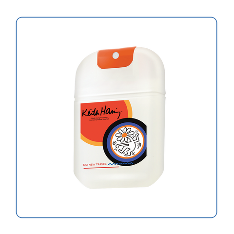 NCI NEW TRAVEL 酒精潔手噴霧 - Keith Haring : 花拉拉(橘)
